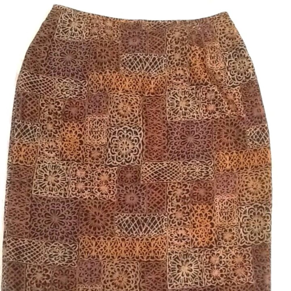 NEW SILK Travis Ayers British Khaki Skirt